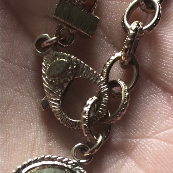 CHANEL-AUTHENTIC RARE VTG Leather/Metal BRACELET - Picture 5 of 16